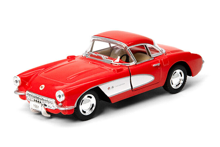 Žaislinis automobilis Kinsmart 1957 Chevrolet Corvette, 1:34 цена и информация | Žaislai berniukams | pigu.lt