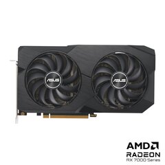 Asus Dual Radeon RX 7600 XT OC Edition (DUAL-RX7600XT-O16G) kaina ir informacija | Vaizdo plokštės (GPU) | pigu.lt