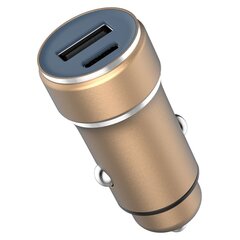 PAVAREAL car charger USB A + Type C PD 30W PA-CC53 gold kaina ir informacija | Auto reikmenys | pigu.lt