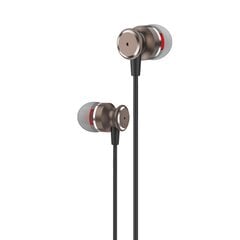 Foneng Earphones T51 with microphone grey цена и информация | Наушники | pigu.lt