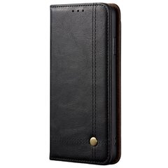„Deluxe“ чехол-книжка - чёрный (iPhone 12 / 12 Pro) цена и информация | Чехлы для телефонов | pigu.lt