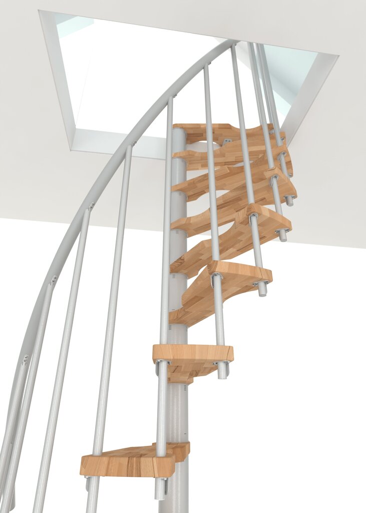 Spiraliniai laiptai Minka Suono Smart Ø140 cm, Balti kaina ir informacija | Laiptai | pigu.lt