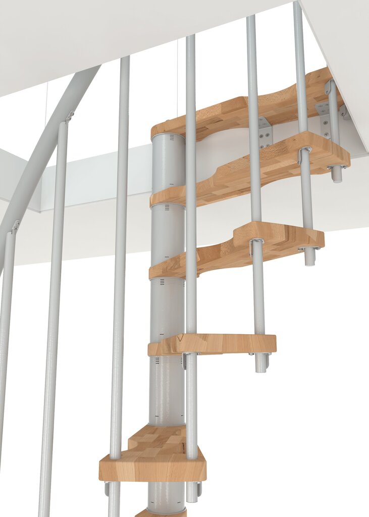 Spiraliniai laiptai Minka Suono Smart Ø140 cm, Balti kaina ir informacija | Laiptai | pigu.lt