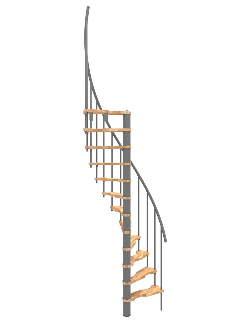 Spiraliniai laiptai Minka Suono Smart Ø120 cm, Sidabrinė kaina ir informacija | Laiptai | pigu.lt