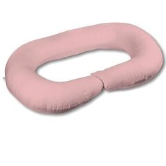 Daugiafunkcinė C tipo maitinimo pagalvė, rožinė, 130 cm kaina ir informacija | Maitinimo pagalvės | pigu.lt
