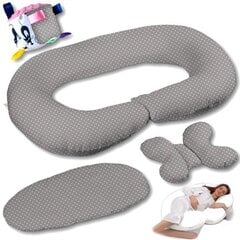 Daugiafunkcinės C tipo maitinimo pagalvės rinkinys 5in1 EkmTrade pilkas, 130 cm kaina ir informacija | Maitinimo pagalvės | pigu.lt