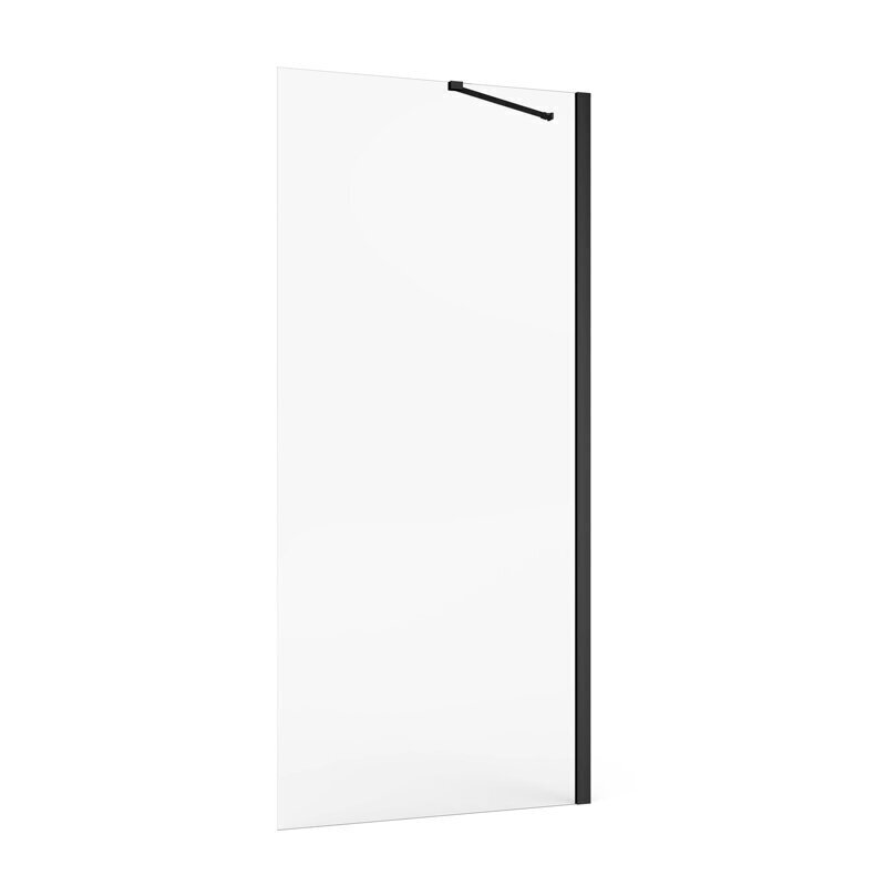 Dušo sienelė Mesina Black W-120 kaina ir informacija | Dušo durys ir sienelės | pigu.lt