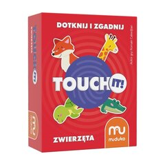 MUDUKO Gra karciana edukacyjna Touch it! Dotknij i zgadnij. Zwierzęta 5+ цена и информация | Настольные игры, головоломки | pigu.lt