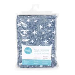 CebaBaby antklodės ir pagalvės rinkinys Blue Stars, 75x100, 2 dalių kaina ir informacija | CebaBaby Virtuvės, buities, apyvokos prekės | pigu.lt