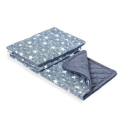 Комплект из подушки и одеяла CebaBaby Blue Stars, 75x100, 2 части цена и информация | Детское постельное бельё | pigu.lt