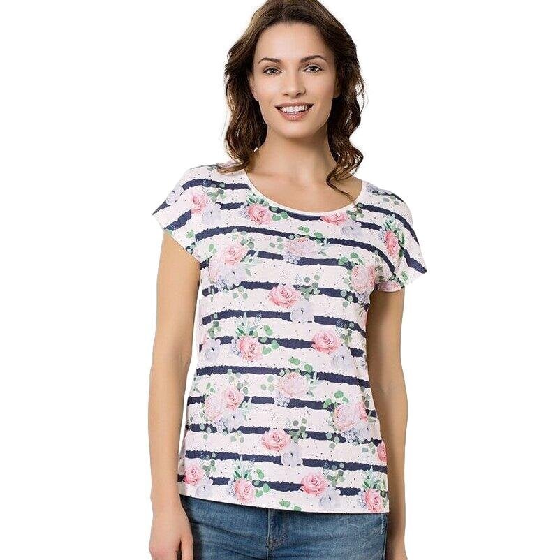 Marškinėliai moterims Ozkan, rožiniai цена и информация | Marškinėliai moterims | pigu.lt
