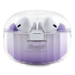 Hello Kitty słuchawki Bluetooth HKTWSHDGKEU TWS + stacja dokująca fioletowy|purple Gradient Electroplating Logo цена и информация | Наушники | pigu.lt