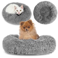 Guolis šunims ir katėms Amazinggirl, pilkas, 80x80cm kaina ir informacija | Guoliai, pagalvėlės | pigu.lt