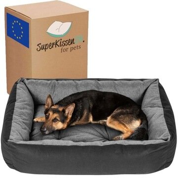 Guolis šunims Superkissen24 Premium, pilkas, 120x90cm kaina ir informacija | Guoliai, pagalvėlės | pigu.lt