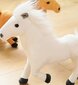 Pliušinis arkliukas, baltas kaina ir informacija | Minkšti (pliušiniai) žaislai | pigu.lt