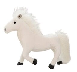 Лошадь из плюша, белая цена и информация | Мягкие игрушки | pigu.lt