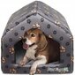 Guolis - namelis šunims, pilkas, 48x42cm kaina ir informacija | Guoliai, pagalvėlės | pigu.lt
