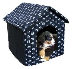 Guolis - namelis šunims Fuks, juodas, 60x57cm kaina ir informacija | Guoliai, pagalvėlės | pigu.lt