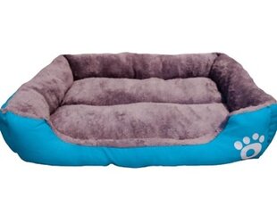 Кровать для собак Cez-Tom, оттенки синего, оттенки серого, 90х65 см цена и информация | Лежаки, домики | pigu.lt