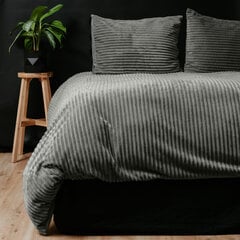 Комплект постельного белья Rib Teddy 200 x 220 см серый, Sleeptime цена и информация | Постельное белье | pigu.lt