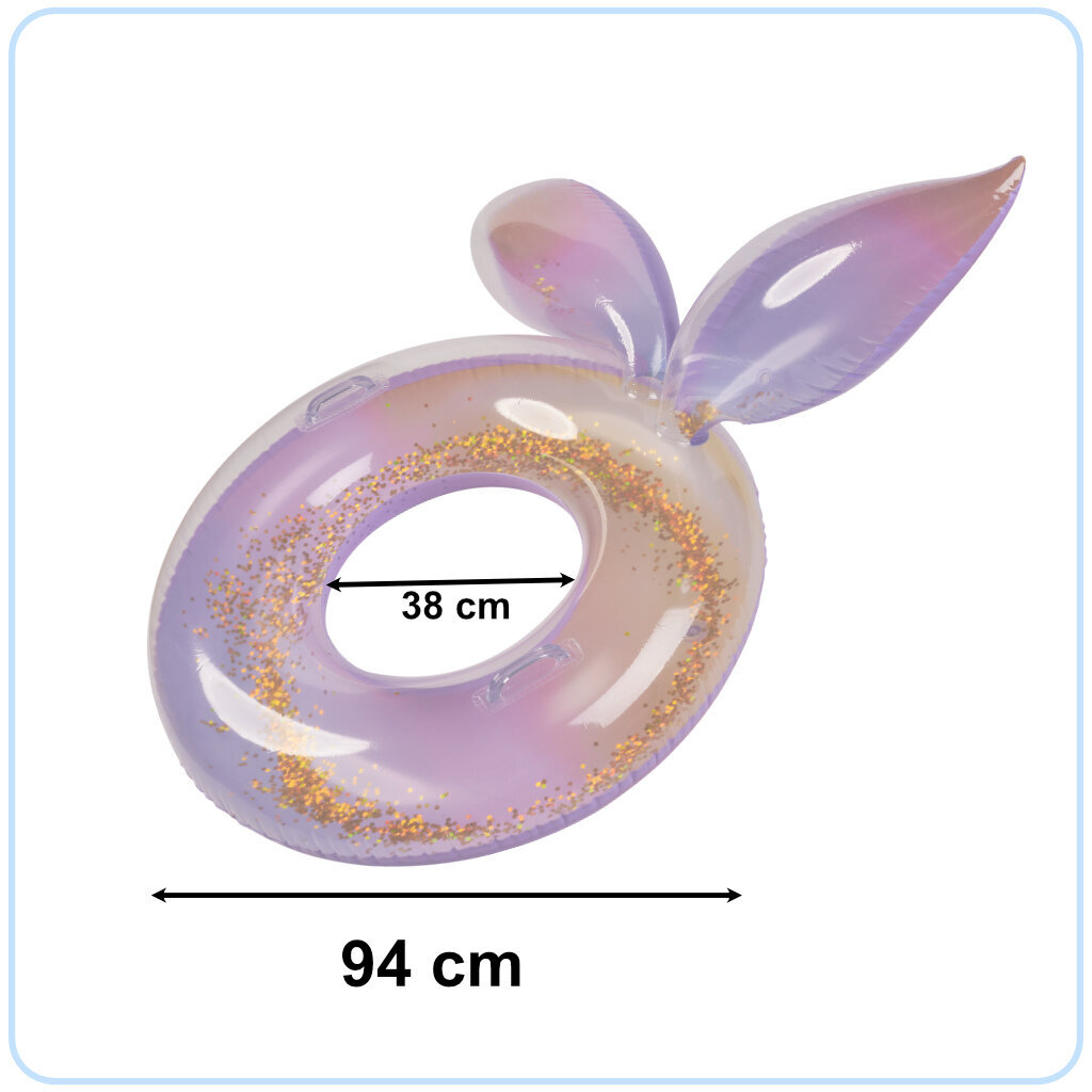 Pripučiamas ratas, 38cm, violėtinis kaina ir informacija | Pripučiamos ir paplūdimio prekės | pigu.lt