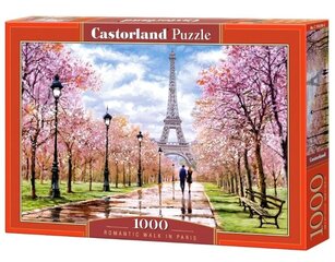 CASTORLAND Puzzle 1000 elementów Romantic Walk In Paris Romantyczny spacer w Paryżu 68x47cm цена и информация | Пазлы | pigu.lt