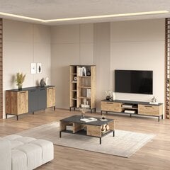4-х частей гостиной мебельный комплект RL6-AA, коричневый цена и информация | Шкафчики в гостиную | pigu.lt