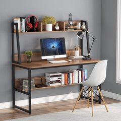 Письменный стол Asir Majestic, коричневый цена и информация | Компьютерные, письменные столы | pigu.lt