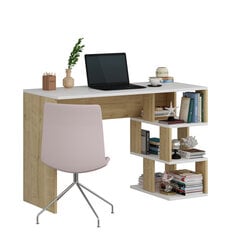 Письменный стол Asir Dardanos, белый/коричневый цена и информация | Компьютерные, письменные столы | pigu.lt