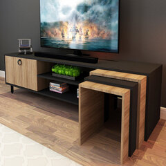 ТВ столик Asir Zigon L503, коричневый/черный цена и информация |  Тумбы под телевизор | pigu.lt