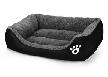 Guolis šunims Pako Jeans, 34x42 cm, juodas kaina ir informacija | Guoliai, pagalvėlės | pigu.lt