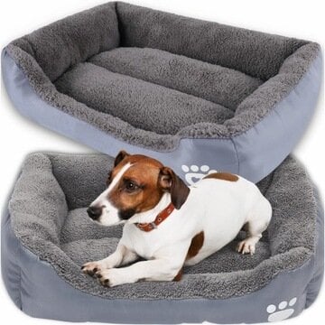 Guolis šunims Memfis, 60x45 cm, pilkas kaina ir informacija | Guoliai, pagalvėlės | pigu.lt