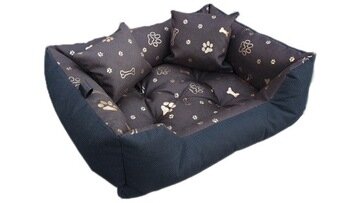Guolis šunims WBM, 55x45 cm, juodas/rudas kaina ir informacija | Guoliai, pagalvėlės | pigu.lt