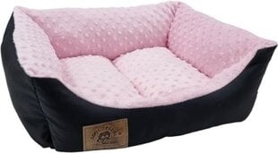 Диван для собаки Odol-Plusz, черный, оттенки розового, 50x40 см цена и информация | Лежаки, домики | pigu.lt