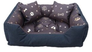 Guolis šunims Dogs4Life, 65x75 cm, rudas kaina ir informacija | Guoliai, pagalvėlės | pigu.lt