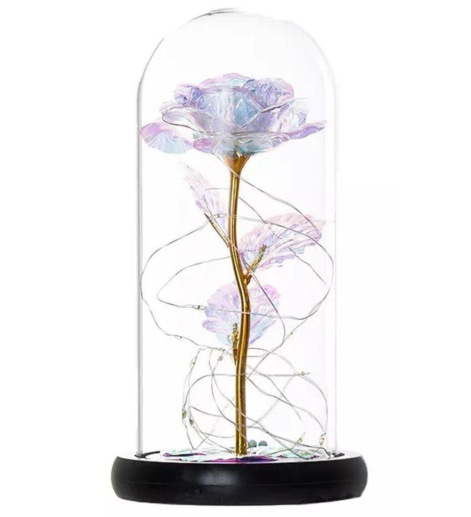 Amžinoji Rožė su LED apšvietimu, balta цена и информация | Kitos originalios dovanos | pigu.lt
