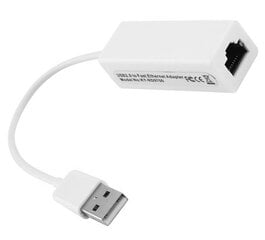 USB-адаптер локальной сети RJ45 со скоростью 100 Мбит/с цена и информация | Адаптеры, USB-разветвители | pigu.lt