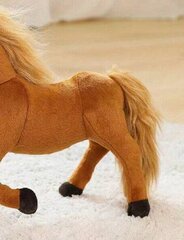 Pliušinis arkliukas, tamsiai rudas kaina ir informacija | Minkšti (pliušiniai) žaislai | pigu.lt