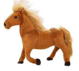 Плюшевая лошадь, темно-коричневая цена и информация | Мягкие игрушки | pigu.lt