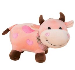 Pliušinė karvė, rožinė, 25cm kaina ir informacija | Minkšti (pliušiniai) žaislai | pigu.lt
