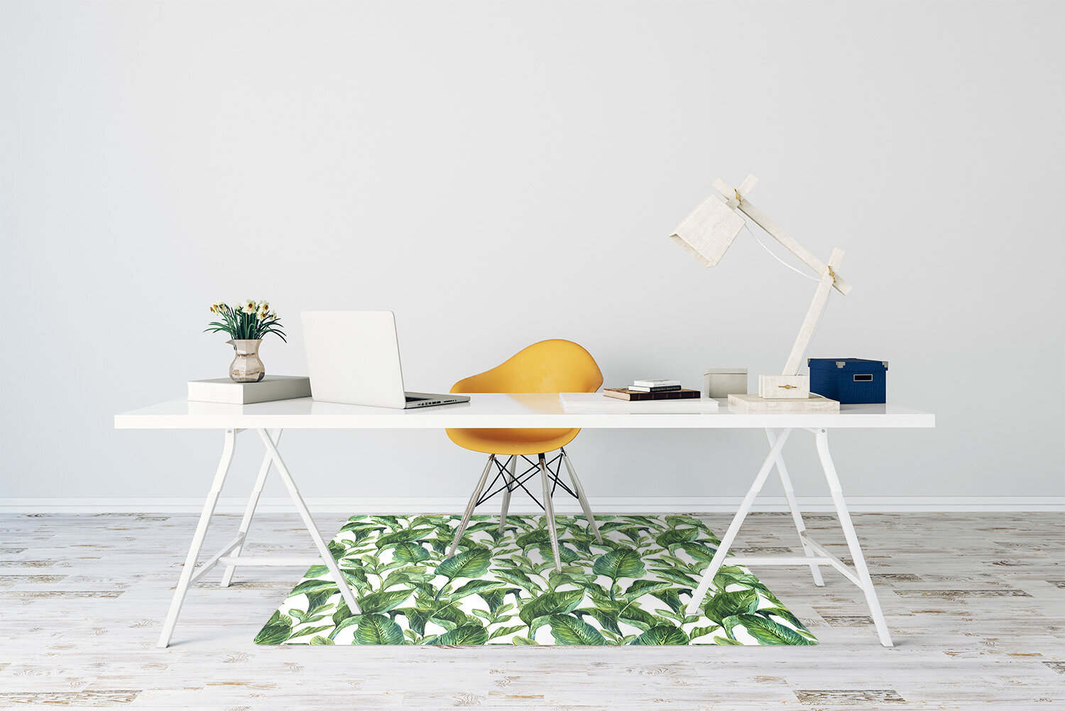 Apsauginis grindų kilimėlis Decormat Atogrąžų lapai, įvairių spalvų kaina ir informacija | Biuro kėdės | pigu.lt