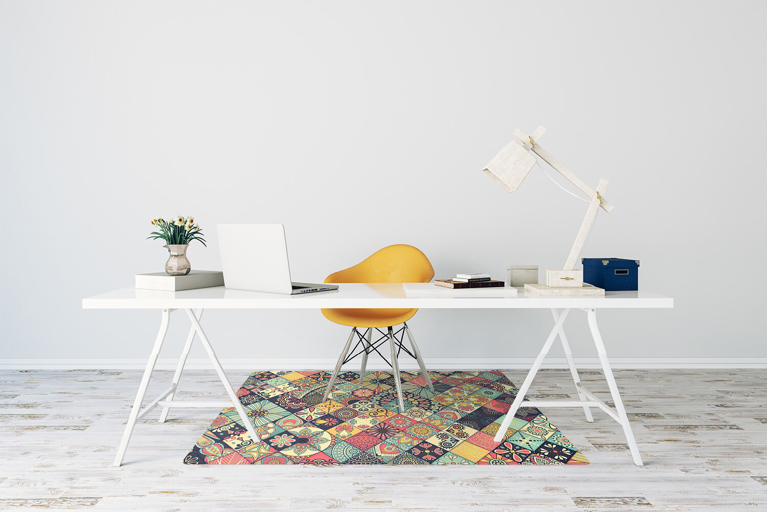 Apsauginis grindų kilimėlis Decormat Etninė mozaika, įvairių spalvų kaina ir informacija | Biuro kėdės | pigu.lt