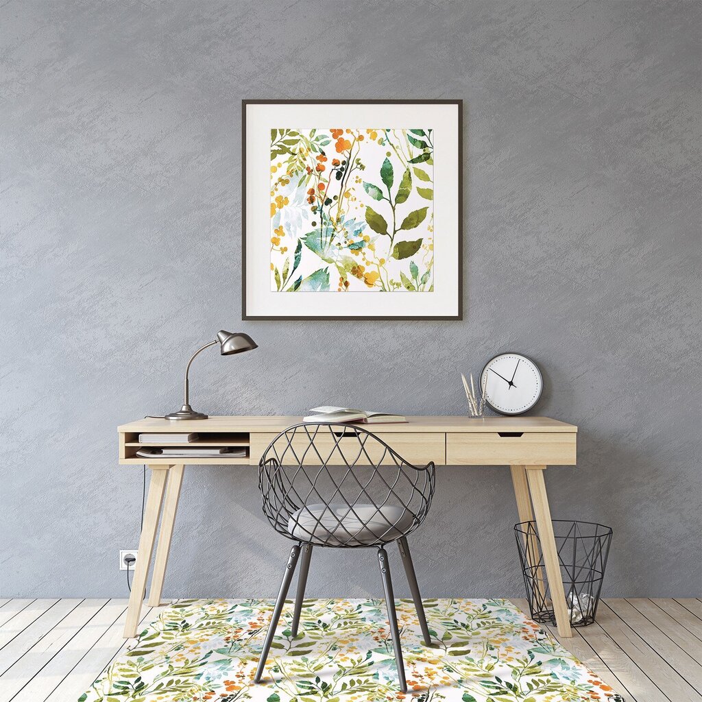Apsauginis grindų kilimėlis Decormat Gėlės boho, įvairių spalvų kaina ir informacija | Biuro kėdės | pigu.lt