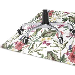 Apsauginis grindų kilimėlis Decormat Tropinės gėlės, įvairių spalvų kaina ir informacija | Biuro kėdės | pigu.lt