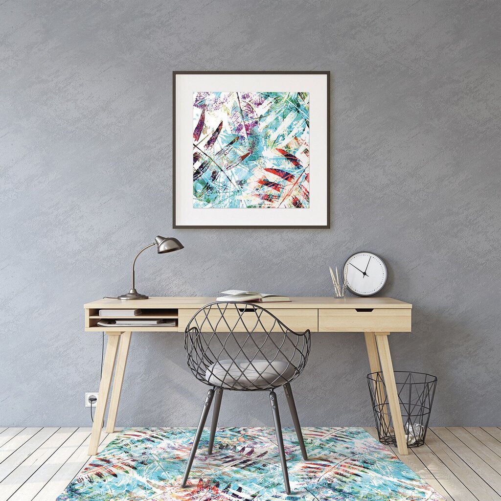 Apsauginis grindų kilimėlis Decormat Lapų atspaudai, įvairių spalvų kaina ir informacija | Biuro kėdės | pigu.lt