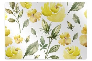 Apsauginis grindų kilimėlis Decormat Geltonos gėlės, įvairių spalvų kaina ir informacija | Biuro kėdės | pigu.lt