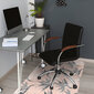 Apsauginis grindų kilimėlis Decormat Juodos ir baltos gėlės, įvairių spalvų kaina ir informacija | Biuro kėdės | pigu.lt