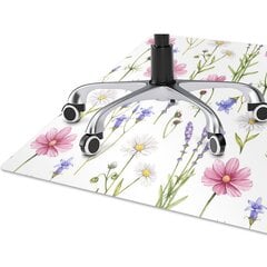Apsauginis grindų kilimėlis Decormat Laukinės gėlės ramunėlės, įvairių spalvų цена и информация | Офисные кресла | pigu.lt