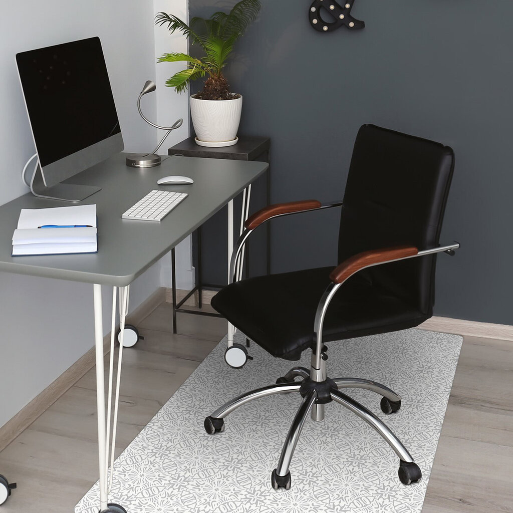 Apsauginis grindų kilimėlis Decormat Gėlių ornamentas, įvairių spalvų kaina ir informacija | Biuro kėdės | pigu.lt