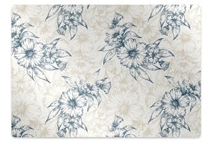 Apsauginis grindų kilimėlis Decormat Gėlių menas, įvairių spalvų цена и информация | Офисные кресла | pigu.lt